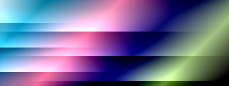 Dynamic shadow lines with gradient colors geometric background Illustrazione stock