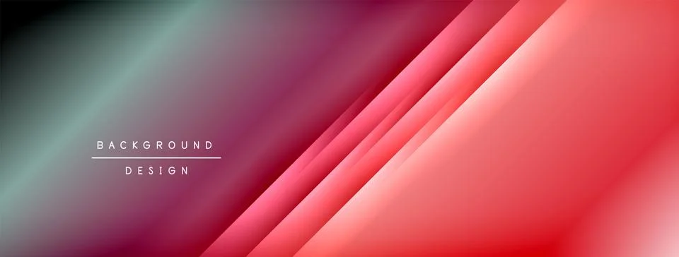Dynamic shadow lines with gradient colors geometric background 스톡 일러스트