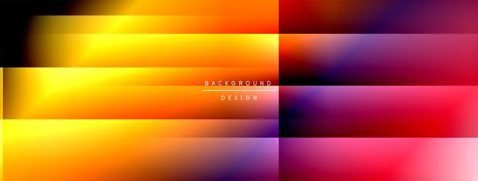 Dynamic shadow lines with gradient colors geometric background Illustrazione stock