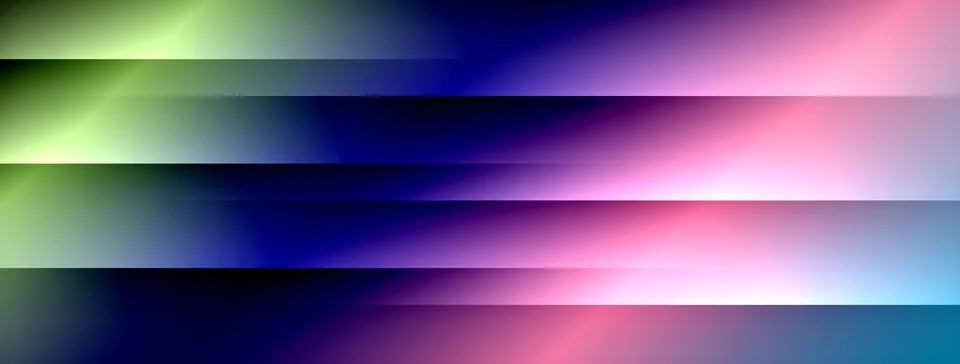 Dynamic shadow lines with gradient colors geometric background Illustrazione stock