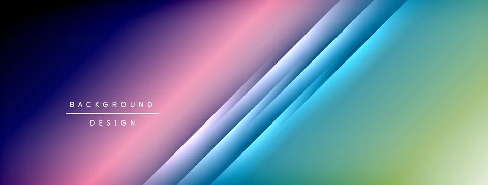 Dynamic shadow lines with gradient colors geometric background イラスト素材