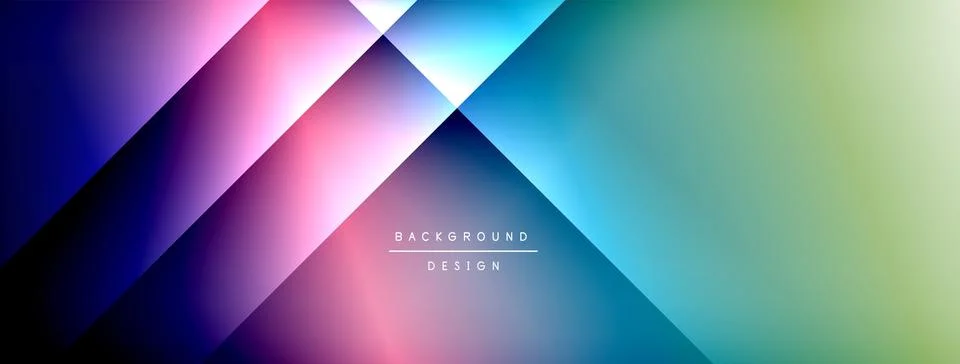 Dynamic shadow lines with gradient colors geometric background イラスト素材