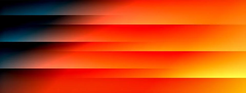 Dynamic shadow lines with gradient colors geometric background Illustrazione stock