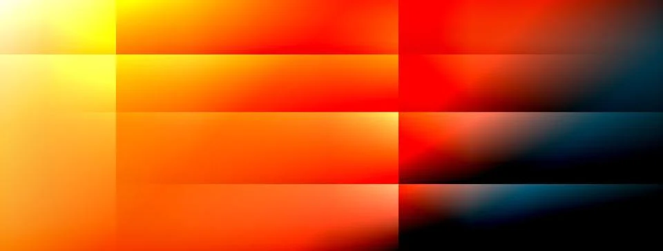 Dynamic shadow lines with gradient colors geometric background Illustrazione stock