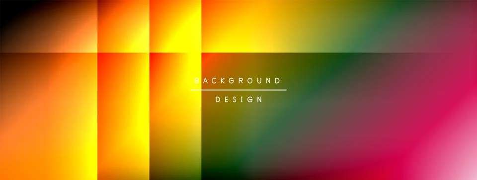 Dynamic shadow lines with gradient colors geometric background Illustrazione stock