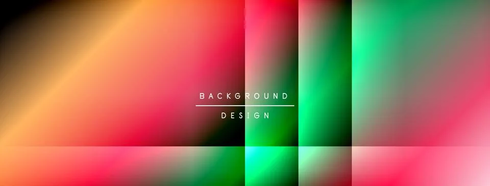 Dynamic shadow lines with gradient colors geometric background Stock Illustration