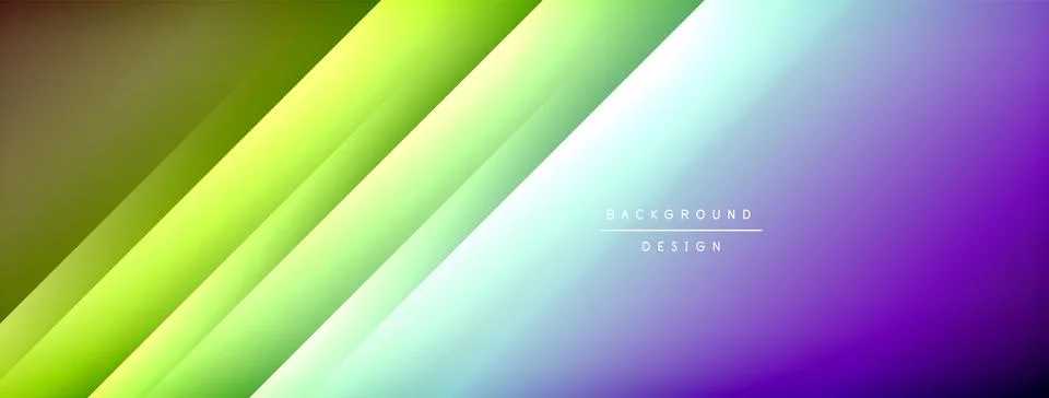 Dynamic shadow lines with gradient colors geometric background Illustrazione stock