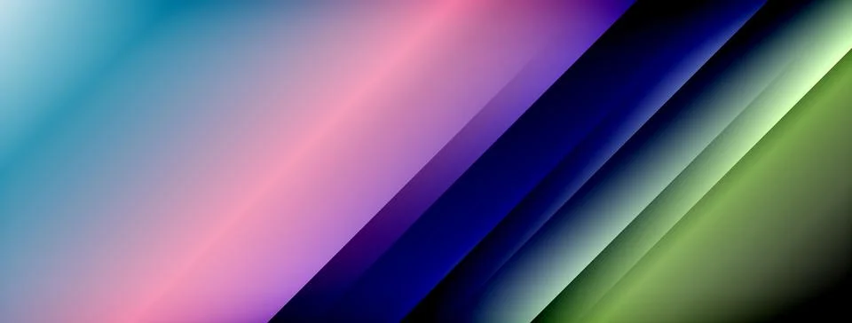 Dynamic shadow lines with gradient colors geometric background イラスト素材