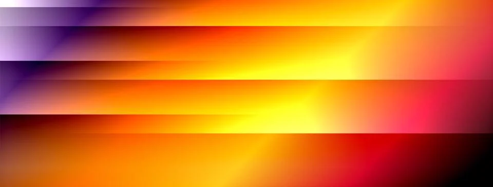 Dynamic shadow lines with gradient colors geometric background Stock Illustration