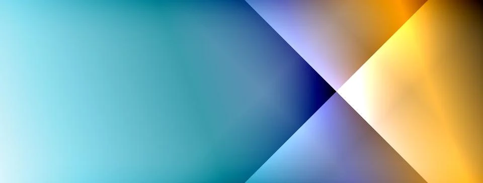 Dynamic shadow lines with gradient colors geometric background Stock Illustration