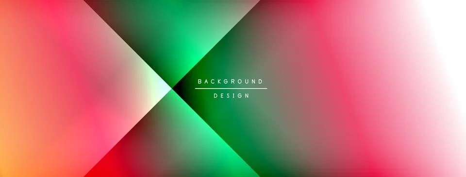 Dynamic shadow lines with gradient colors geometric background Stock Illustration