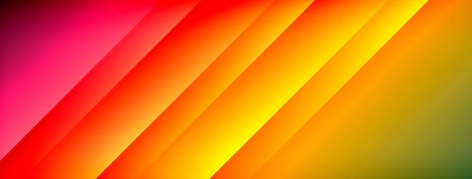 Dynamic shadow lines with gradient colors geometric background Illustrazione stock