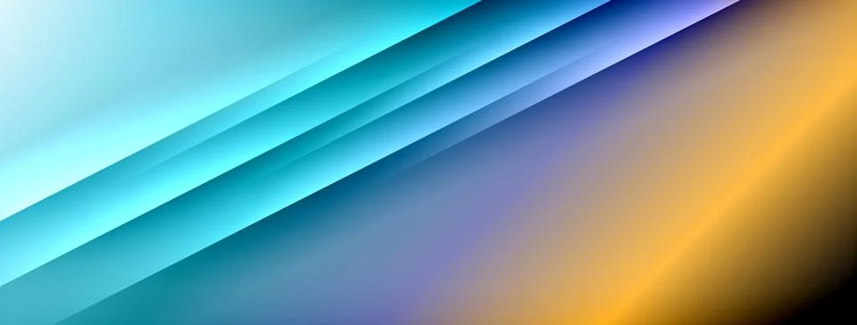 Dynamic shadow lines with gradient colors geometric background Stock Illustration