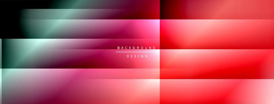 Dynamic shadow lines with gradient colors geometric background Stock Illustration