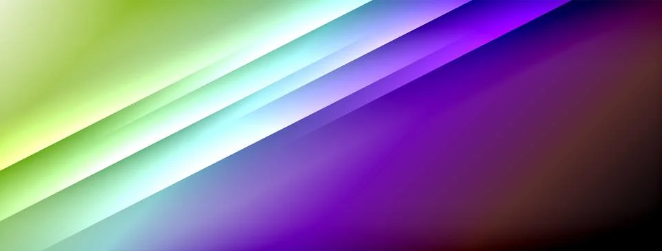 Dynamic shadow lines with gradient colors geometric background Stock Illustration
