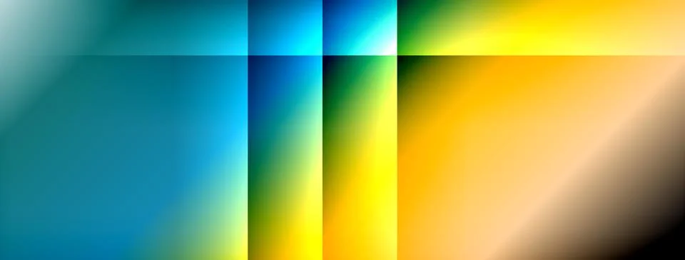 Dynamic shadow lines with gradient colors geometric background Illustrazione stock
