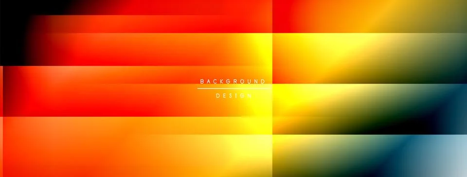 Dynamic shadow lines with gradient colors geometric background Stock Illustration