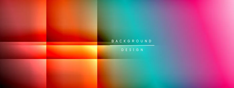 Dynamic shadow lines with gradient colors geometric background Stock Illustration