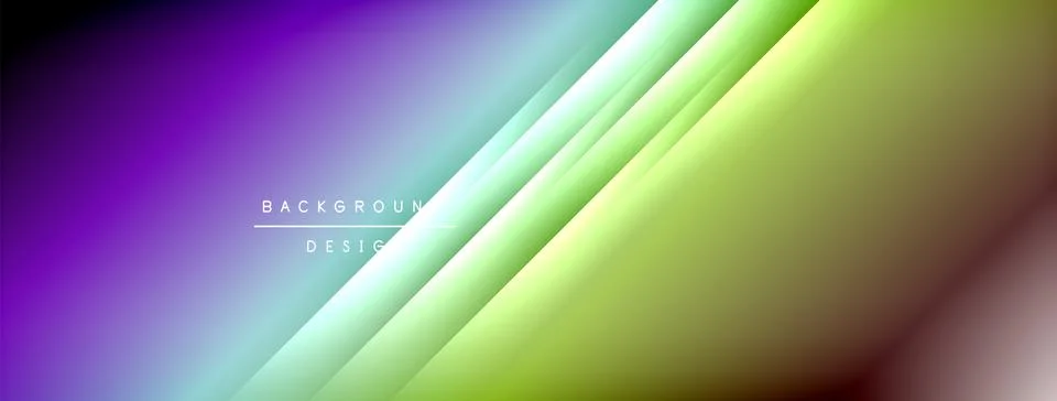 Dynamic shadow lines with gradient colors geometric background Stock Illustration