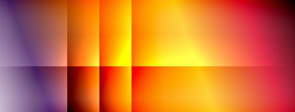 Dynamic shadow lines with gradient colors geometric background Stock Illustration