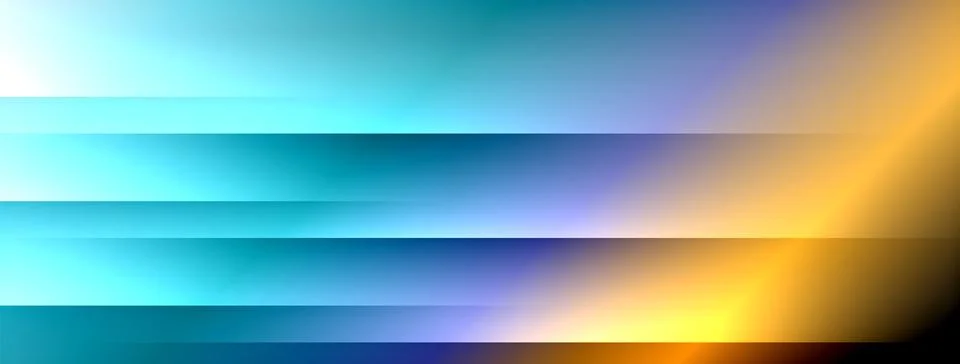 Dynamic shadow lines with gradient colors geometric background Stock Illustration