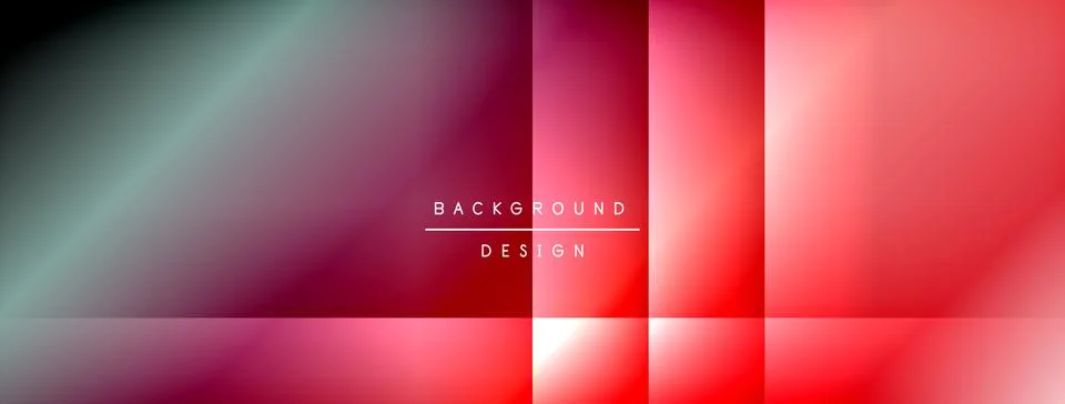 Dynamic shadow lines with gradient colors geometric background Illustrazione stock