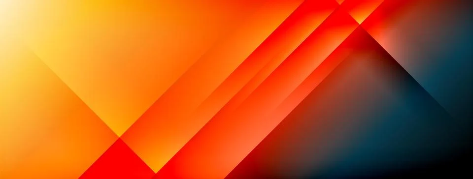Dynamic shadow lines with gradient colors geometric background Stock Illustration