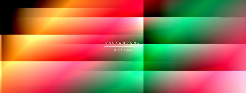 Dynamic shadow lines with gradient colors geometric background Stock Illustration