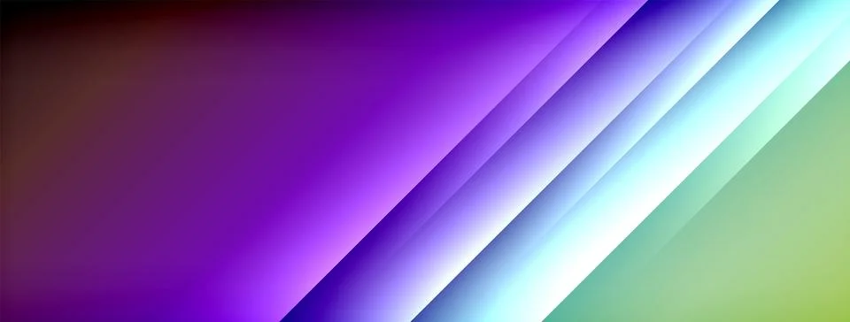 Dynamic shadow lines with gradient colors geometric background Illustrazione stock