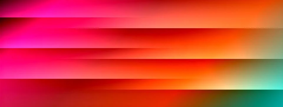 Dynamic shadow lines with gradient colors geometric background Stock Illustration