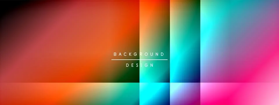 Dynamic shadow lines with gradient colors geometric background Stock Illustration