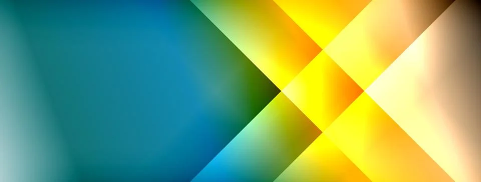 Dynamic shadow lines with gradient colors geometric background Stock Illustration