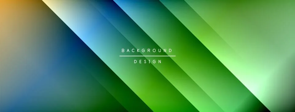 Dynamic shadow lines with gradient colors geometric background Stock Illustration