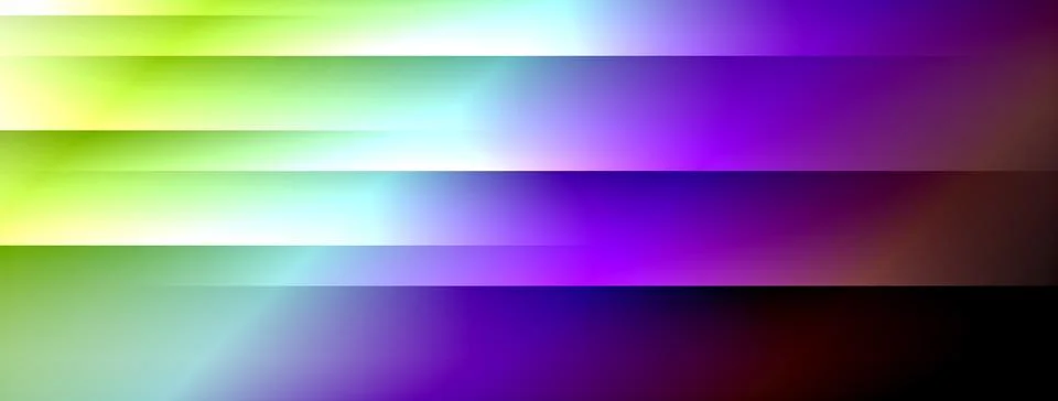 Dynamic shadow lines with gradient colors geometric background Stock Illustration