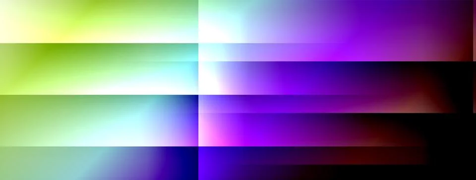 Dynamic shadow lines with gradient colors geometric background Stock Illustration
