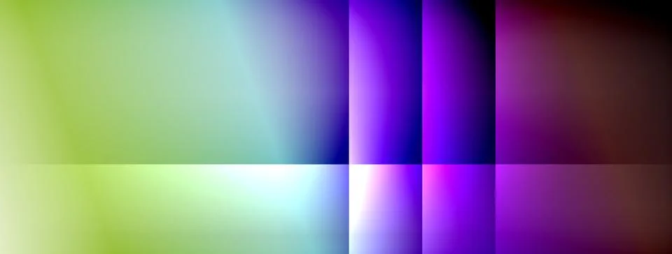 Dynamic shadow lines with gradient colors geometric background Stock Illustration