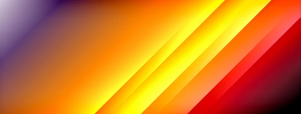 Dynamic shadow lines with gradient colors geometric background Illustrazione stock