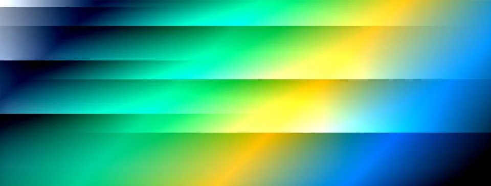 Dynamic shadow lines with gradient colors geometric background Stock Illustration