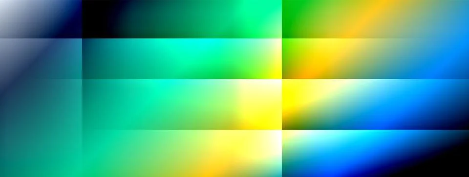 Dynamic shadow lines with gradient colors geometric background Stock Illustration