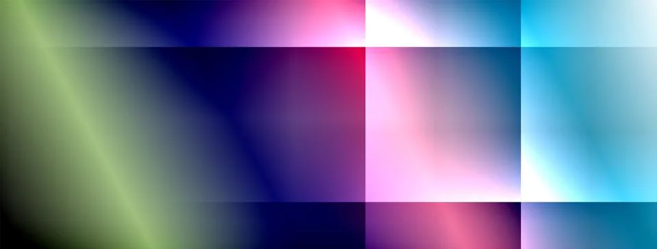 Dynamic shadow lines with gradient colors geometric background Stockillustratie