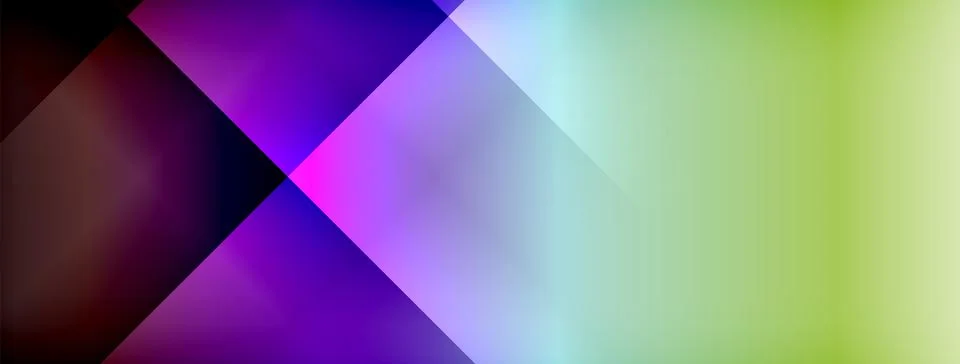 Dynamic shadow lines with gradient colors geometric background Stock Illustration