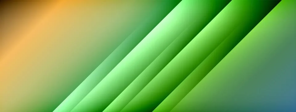 Dynamic shadow lines with gradient colors geometric background Stock Illustration