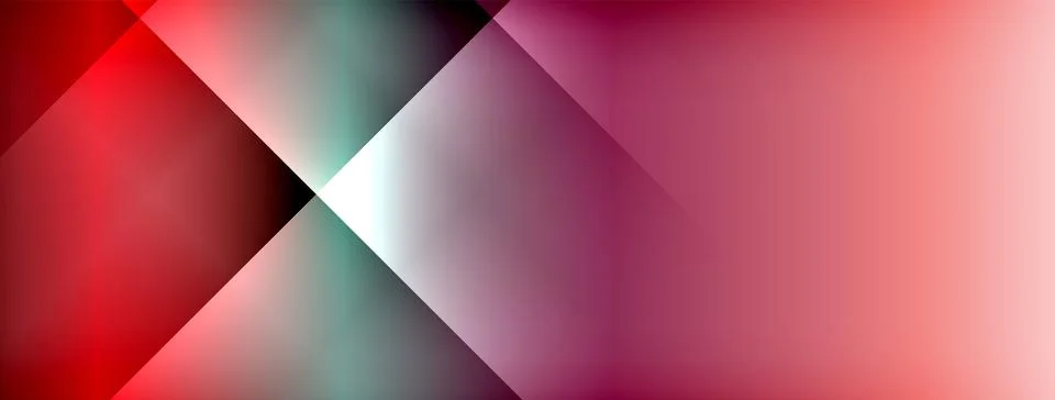 Dynamic shadow lines with gradient colors geometric background Stock Illustration