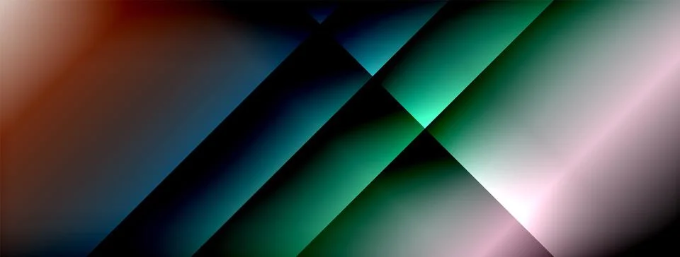 Dynamic shadow lines with gradient colors geometric background イラスト素材
