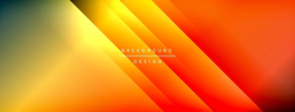 Dynamic shadow lines with gradient colors geometric background イラスト素材