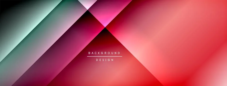 Dynamic shadow lines with gradient colors geometric background イラスト素材