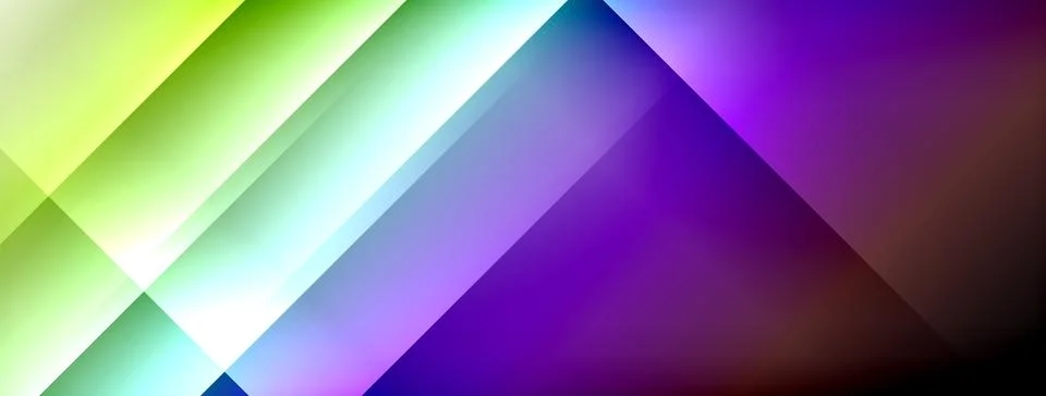 Dynamic shadow lines with gradient colors geometric background イラスト素材