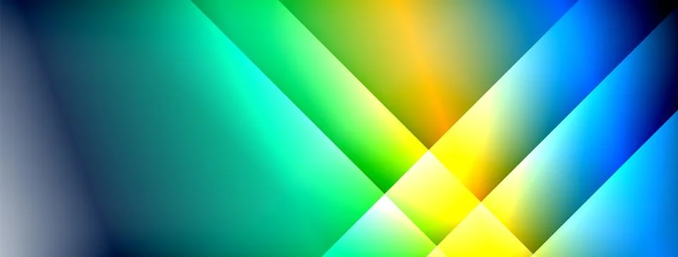 Dynamic shadow lines with gradient colors geometric background イラスト素材