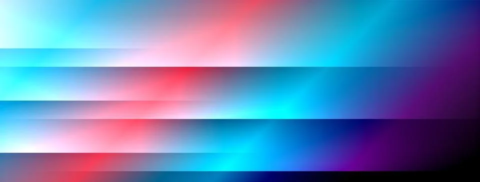Dynamic shadow lines with gradient colors geometric background Stock Illustration