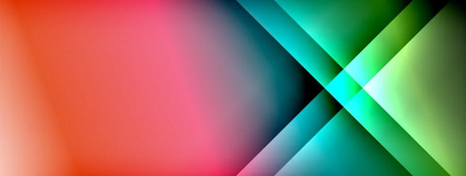 Dynamic shadow lines with gradient colors geometric background イラスト素材